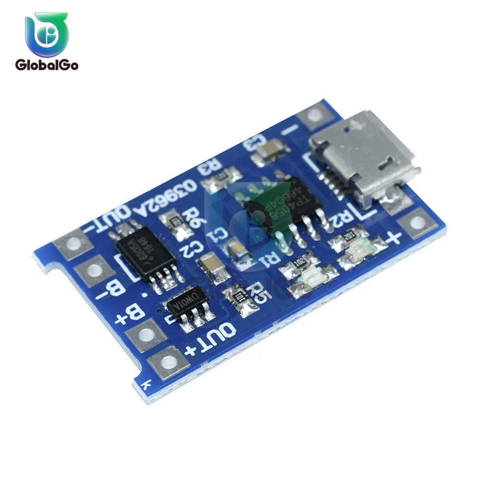 1 шт. Micro USB 5V 1A 18650 TC4056A литиевый модуль зарядного устройства аккумулятора зарядная