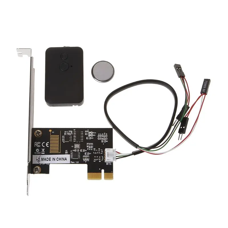 

PCI-E Desktop PC Remote Controller 20m Wireless Restart Switch Turn On Off