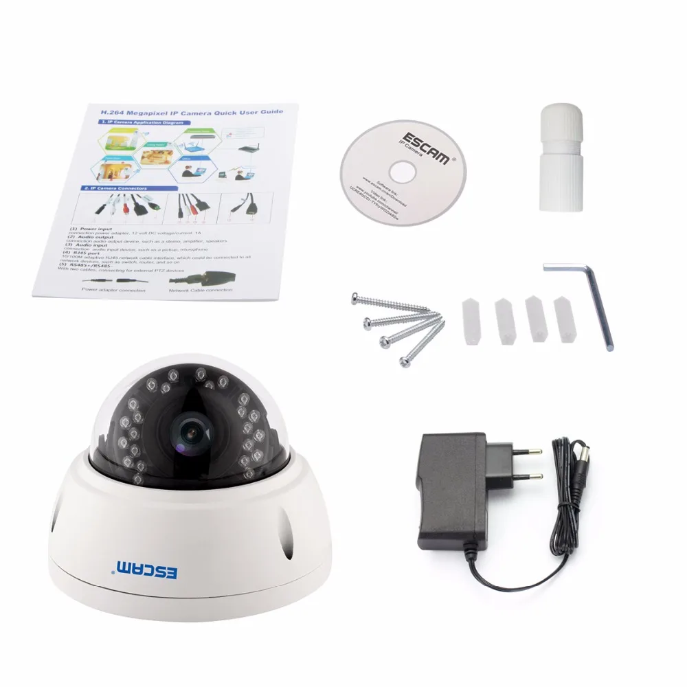 Escam QD420 открытый IP66 Водонепроницаемый видеонаблюдения Wi Fi IP Камера 4MP Onvif P2P ИК
