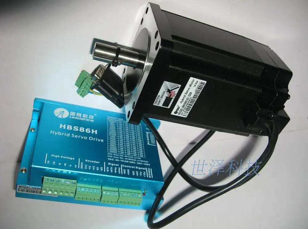 Новый гибридный сервопривод Leadshine HBS86 2 фазный 48 В ~ 80 в пост. Тока максимальный