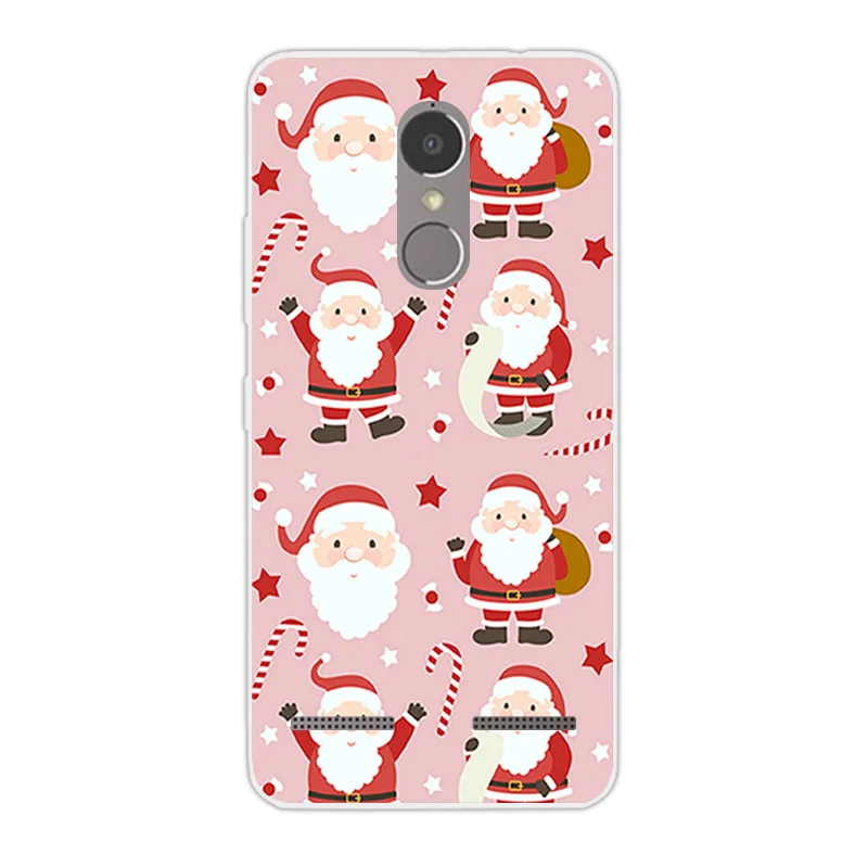 Силиконовый чехол для lenovo K6 power Fundas для lenovo K6 power 5,0 ''дизайн для рождественского сезона чехол для телефона для lenovo Vibe K6 Fundas - Цвет: 21