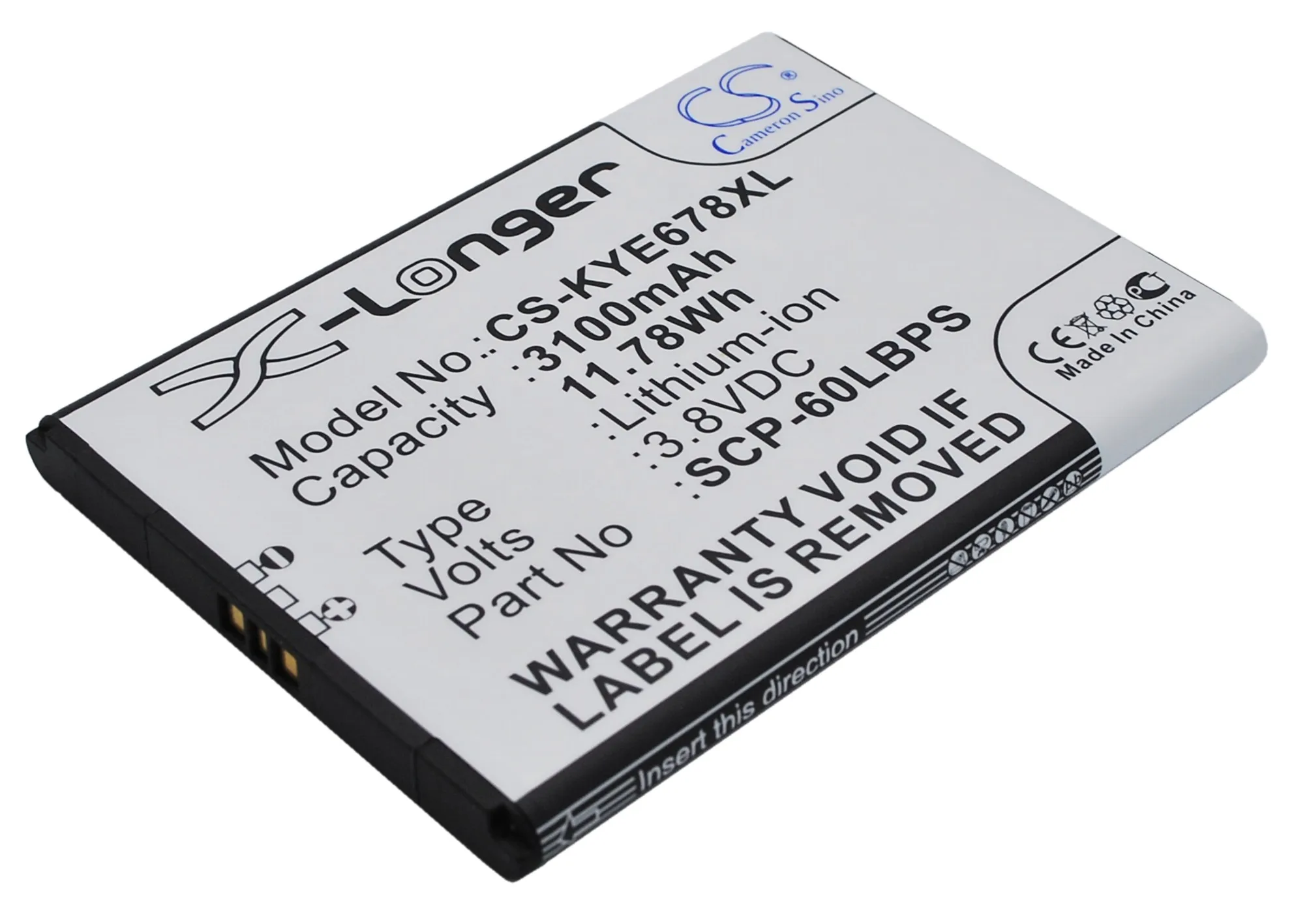 Cameron Sino батарея 3100 мАч 5AAXBT076GEA SCP 60LBPS для Kyocera Brigadier DuraForce E6560 E6762 E6782|Аккумуляторы