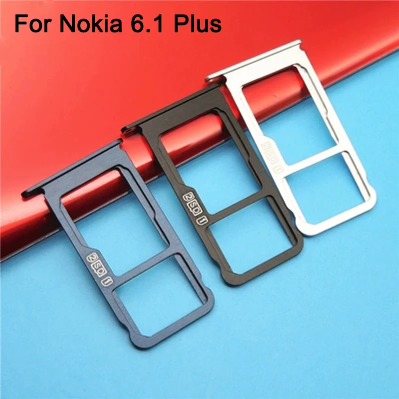 Для Nokia 6 1 plus 2018 Nano Sim + лоток для карт памяти Micro SD Держатель Слот гнездо запасные
