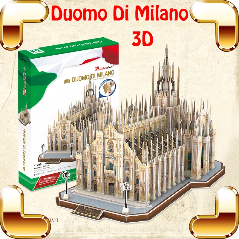 Duomo DI Milano 3D пазл модель для строительства храма сделай сам сборные игрушки