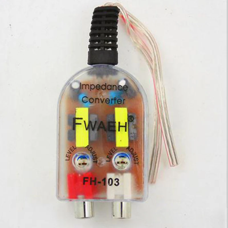 

High to Low Hot selling Speaker to RCA Line Impedance Converter Car High quality