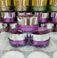 10pcs high grade 10g 20g 30m bottle acrylic eye cream jar golden cover transparent mini cosmetic packing container free shipping