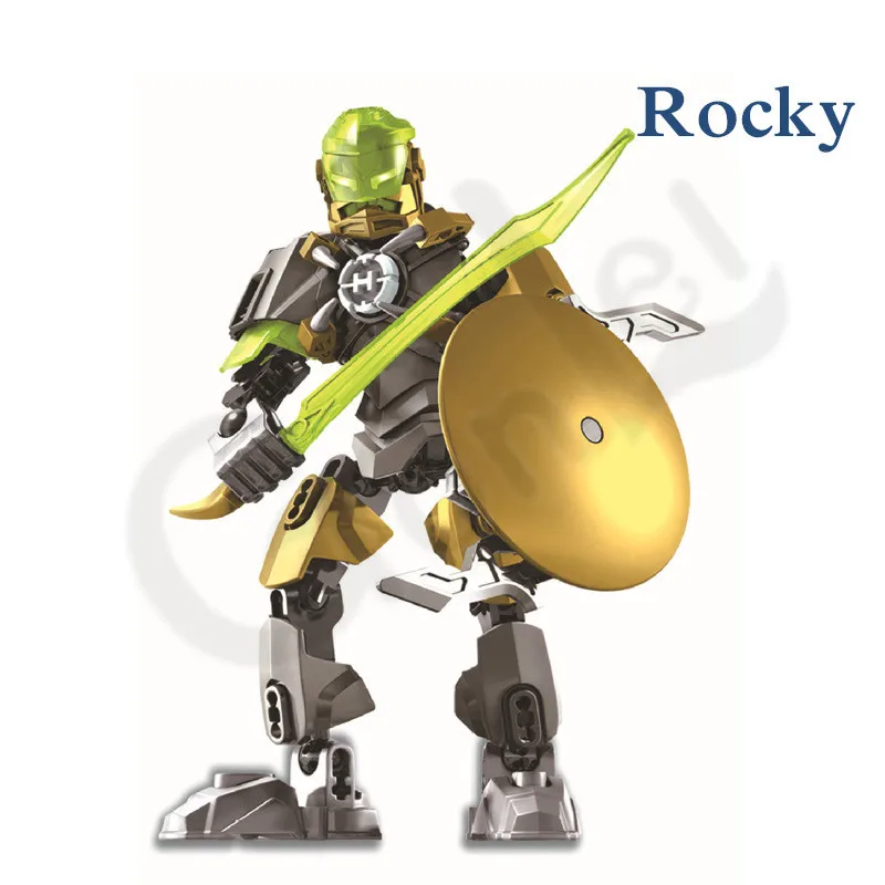

NEW Bionicle Hero Factory 5 Star Rocka Bulk Breez Robot Building Block Brick Figures Toys for children Compatible with Bionicle