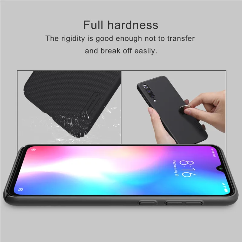 Nillkin Super Frosted Shield Case для Xiaomi MI 9 SE 9SE Ultra Thin Matte PC Hard Cover Стильный дизайн с точками.