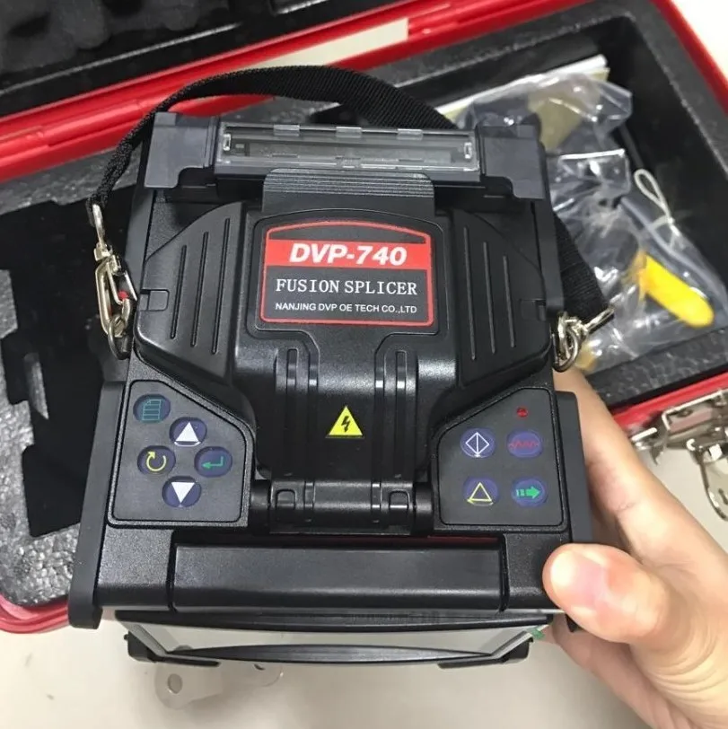FEDEX DVP-740 Fusion Splicer Машина для сращивания оптического волокна Многоязычная Fusionadora