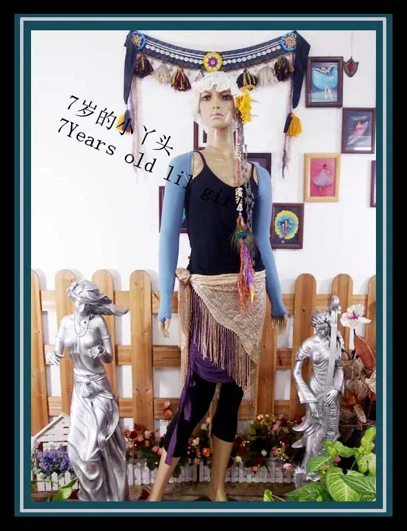 Топ для латиноамериканских танцев костюм живота модал ворс длинных рукавов AR37 42