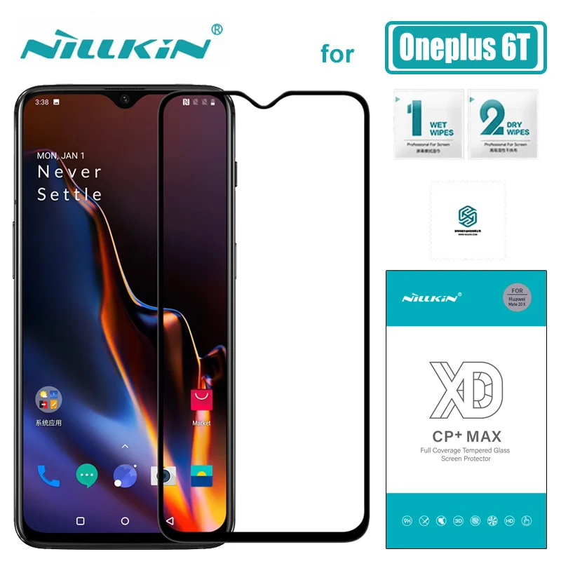 Защитное стекло Oneplus 6T закаленное Nillkin XD CP + Max для One Plus 6T|Защитные стёкла и плёнки