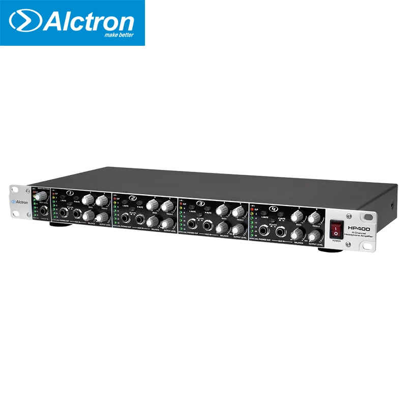 Профессиональный 4 канальный дозатор для наушников Alctron HP400 многофункциональный