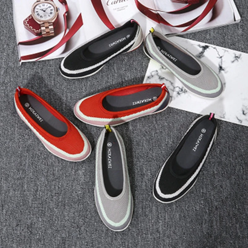 Женская обувь на плоской подошве повседневная с мягкой подошвой для беременных