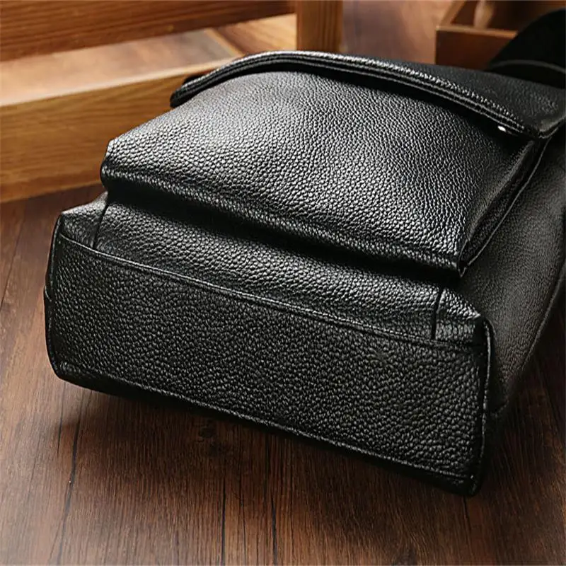 Сумка на плечо Мужская Вертикальная из натуральной кожи дизайнерская сумочка