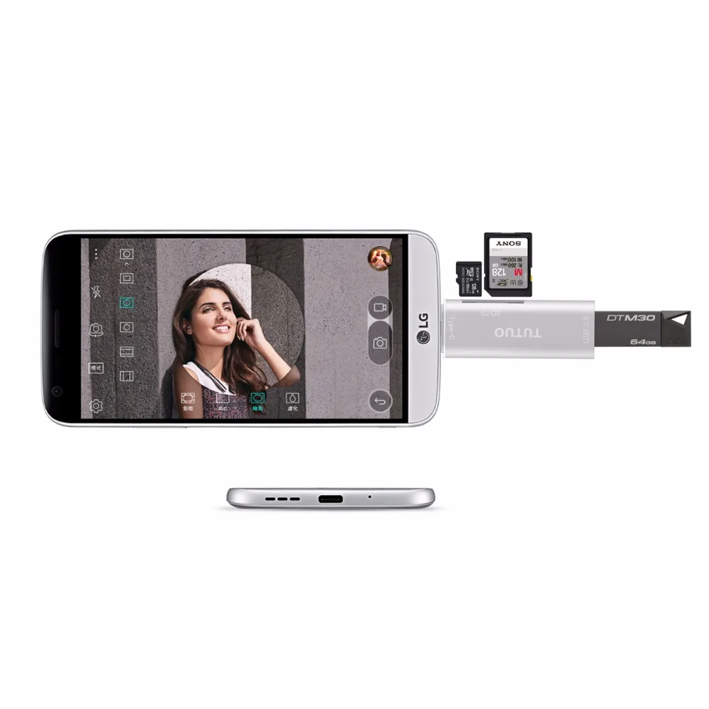 Кардридер TUTUO USB C SD/TF Type-C на USB-A 3 0 конвертер OTG для Macbook Pro 2016 2017/Samsung S8/Chromebook Pixel |