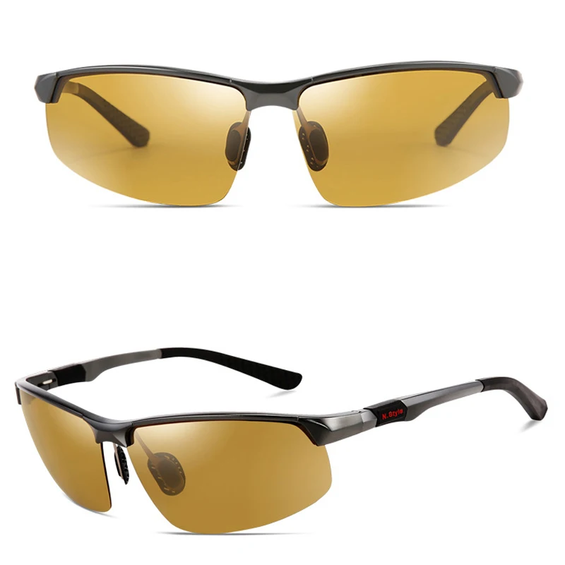 Мужские фотохромные поляризационные солнцезащитные очки для дня и ночи мужские