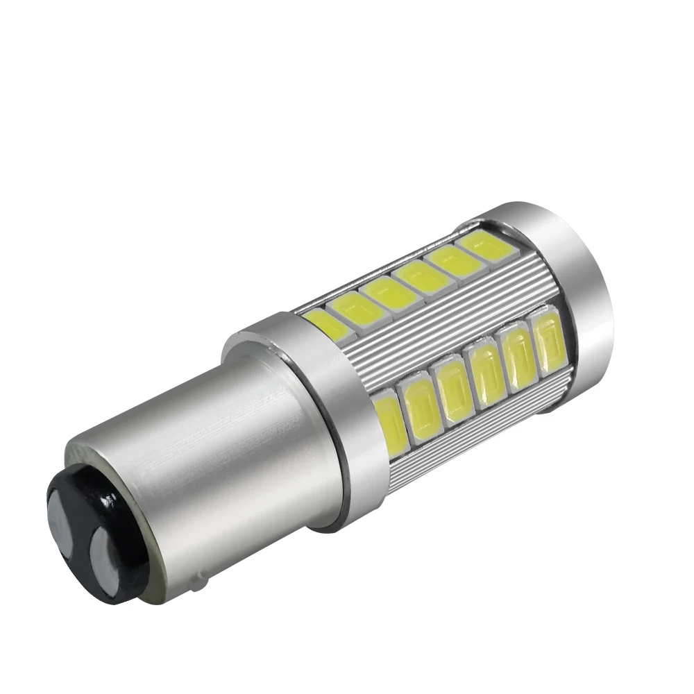 1 Автомобильный светодиодный 1157 33 SMD сигнальный фонарь тормоз P21W/5W BAY15D
