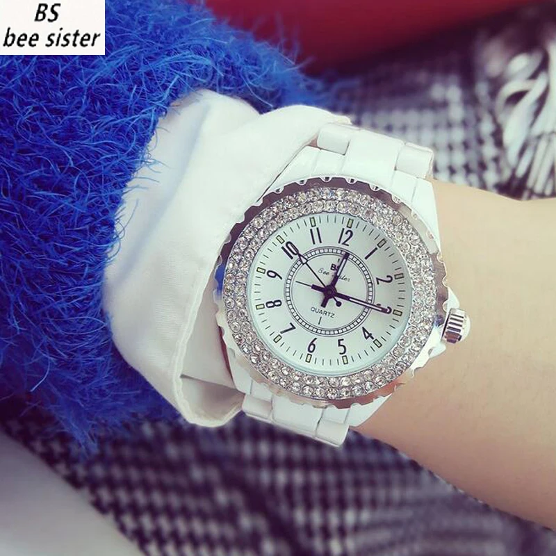 Часы наручные BS женские кварцевые брендовые Известные Роскошные повседневные с