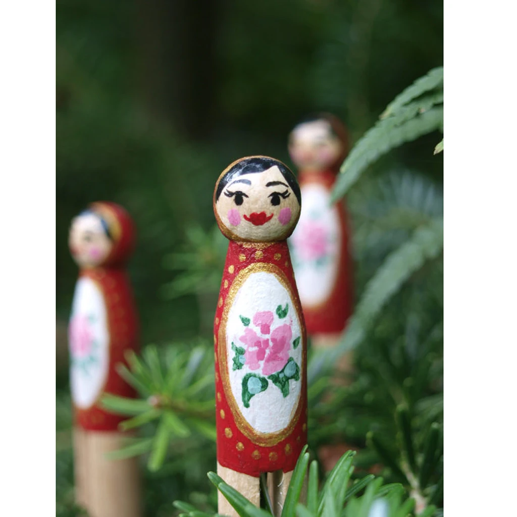 Новинка Лидер продаж 10 шт. натуральные деревянные колышки для кукол дерева