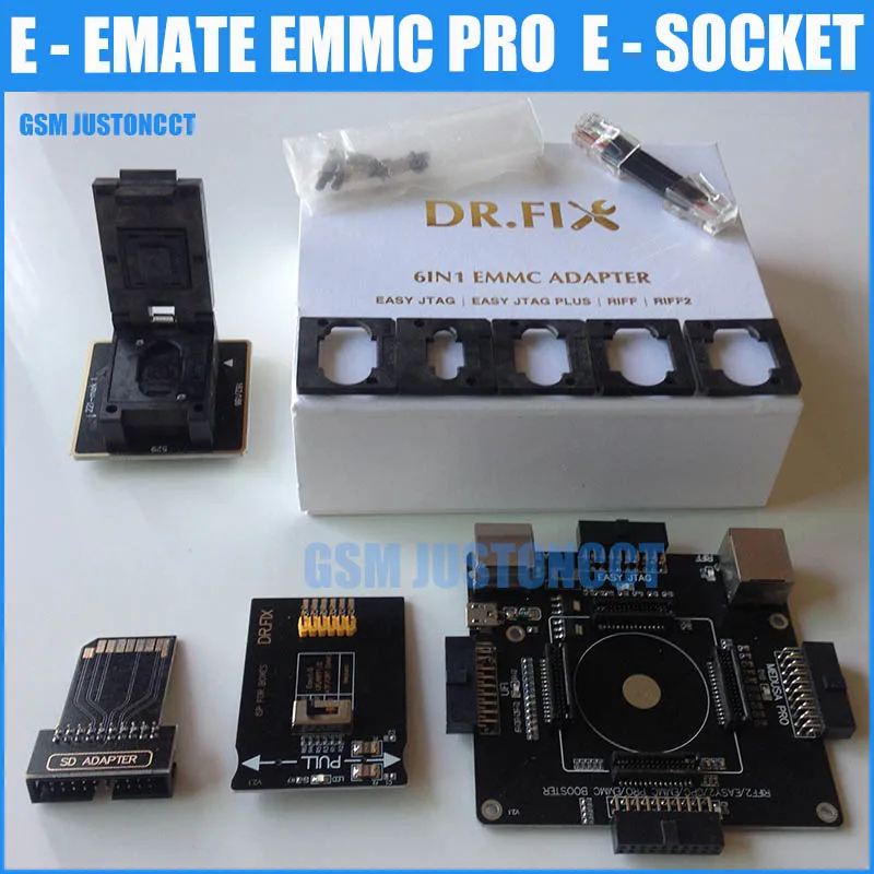 E MATE PRO BOX Emate Socket 6 в 1 без сварки BGA169E BGA162 BGA221 поддержка Medusa Pro box /UFI/ATF/легкий JTAG Plug/RIFF
