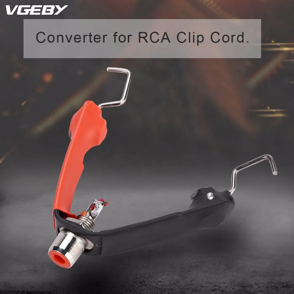 Съемный конвертер для RCA Клип шнур Съемный RCA к зажиму шнур вход питания татуировки пулемет аксессуары