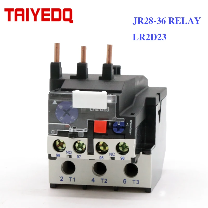 JR28 36 реле тепловой перегрузки 32A 36A 40A регулируемое тепловое для контактора CJX2 LR2D23