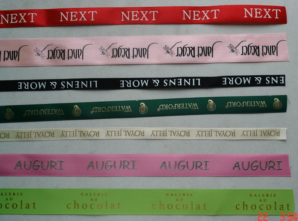 Лента с принтом логотипа на заказ лента для украшения подарочной упаковки