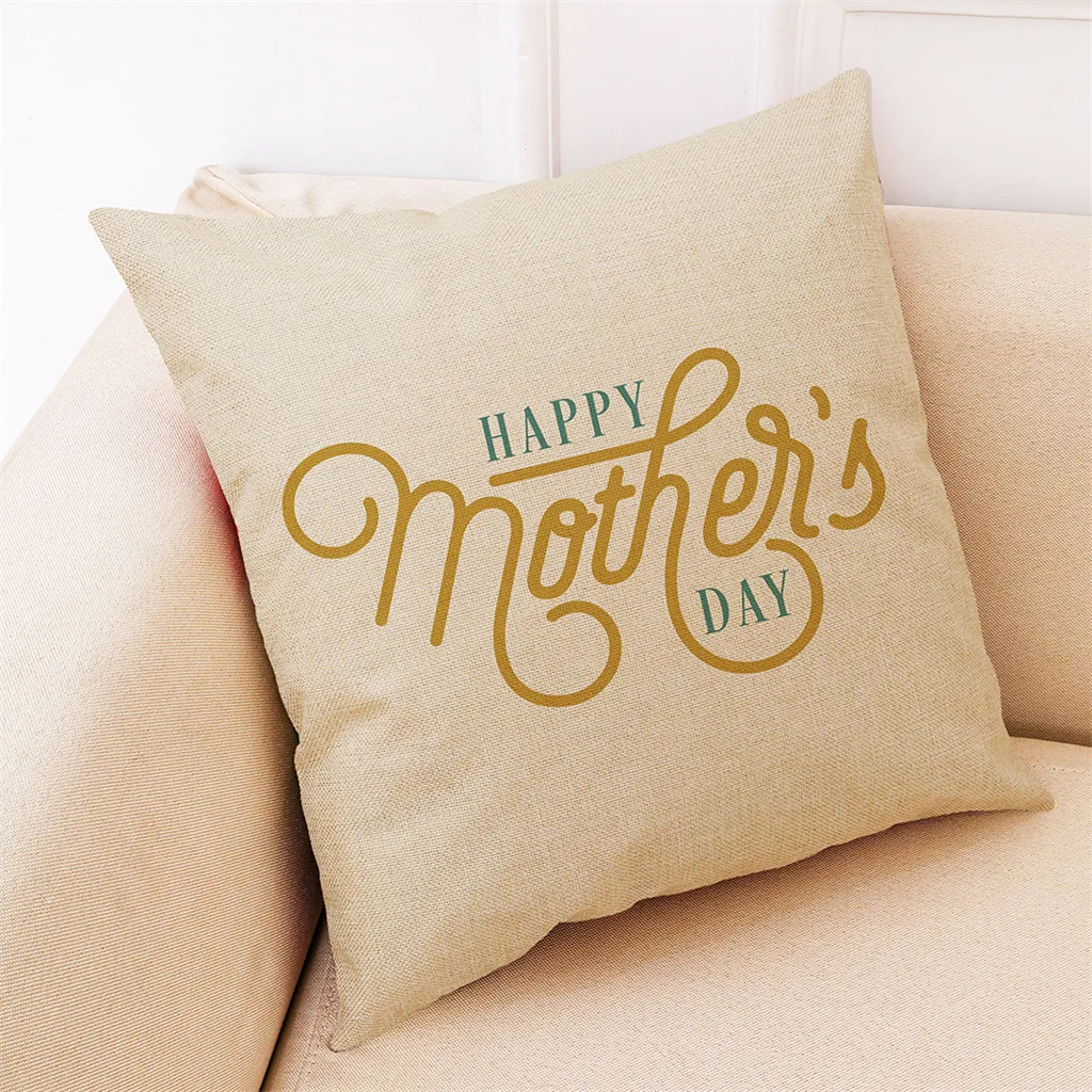 Подушки Happy Mother's Day с принтом сердца I love Mom диван-кровать украшение для