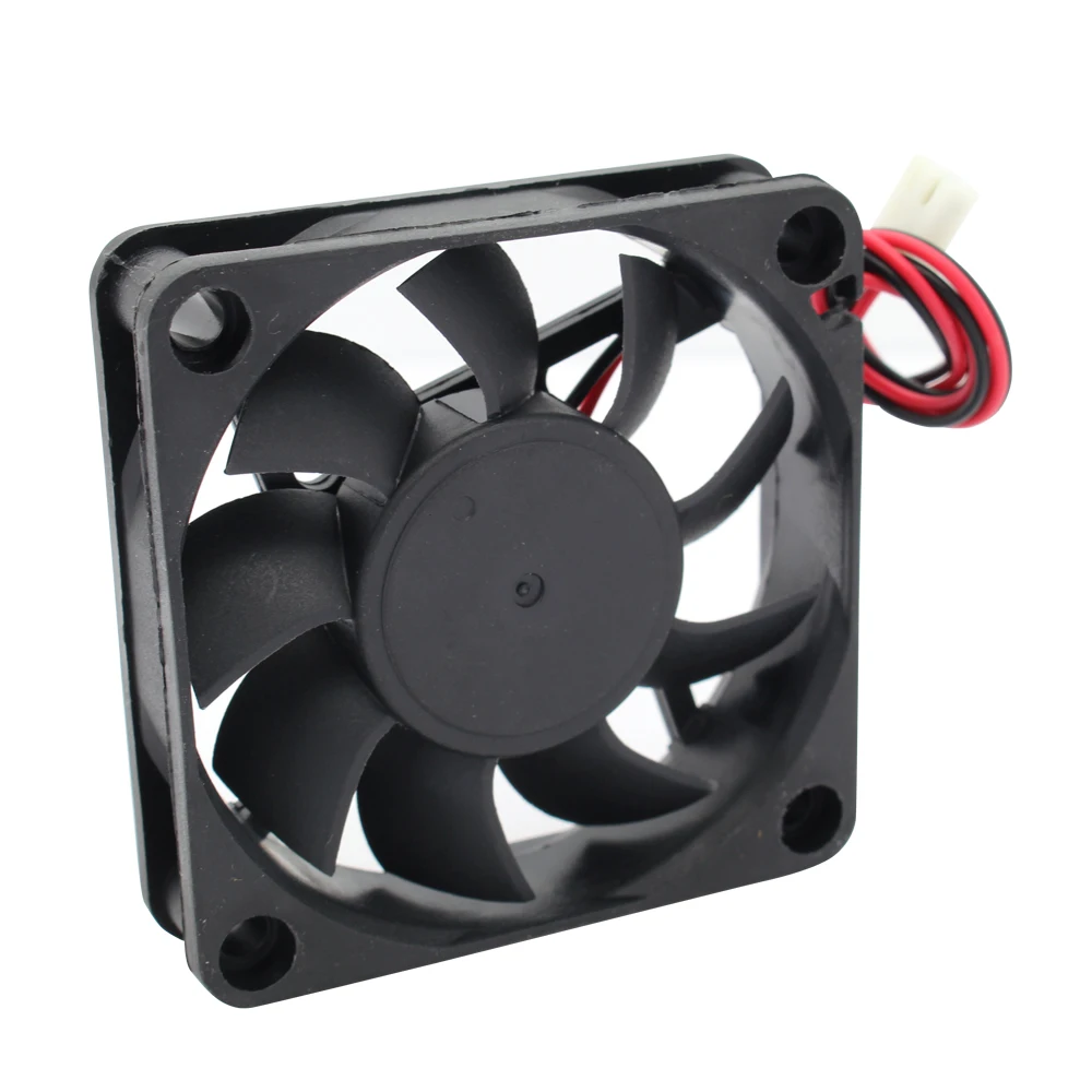 

5PCS Free shipping 3D printer accessories cooling fan 6015 12V 60x60x15mm with 2pin cooling fan