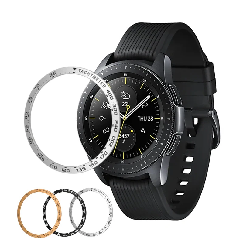 Смарт-часы CVZXHK из алюминиевого сплава для samsung Galaxy Watch, 42 мм, 46 мм, ободок, кольцо, клейкая крышка, не царапается, металл, Новинка