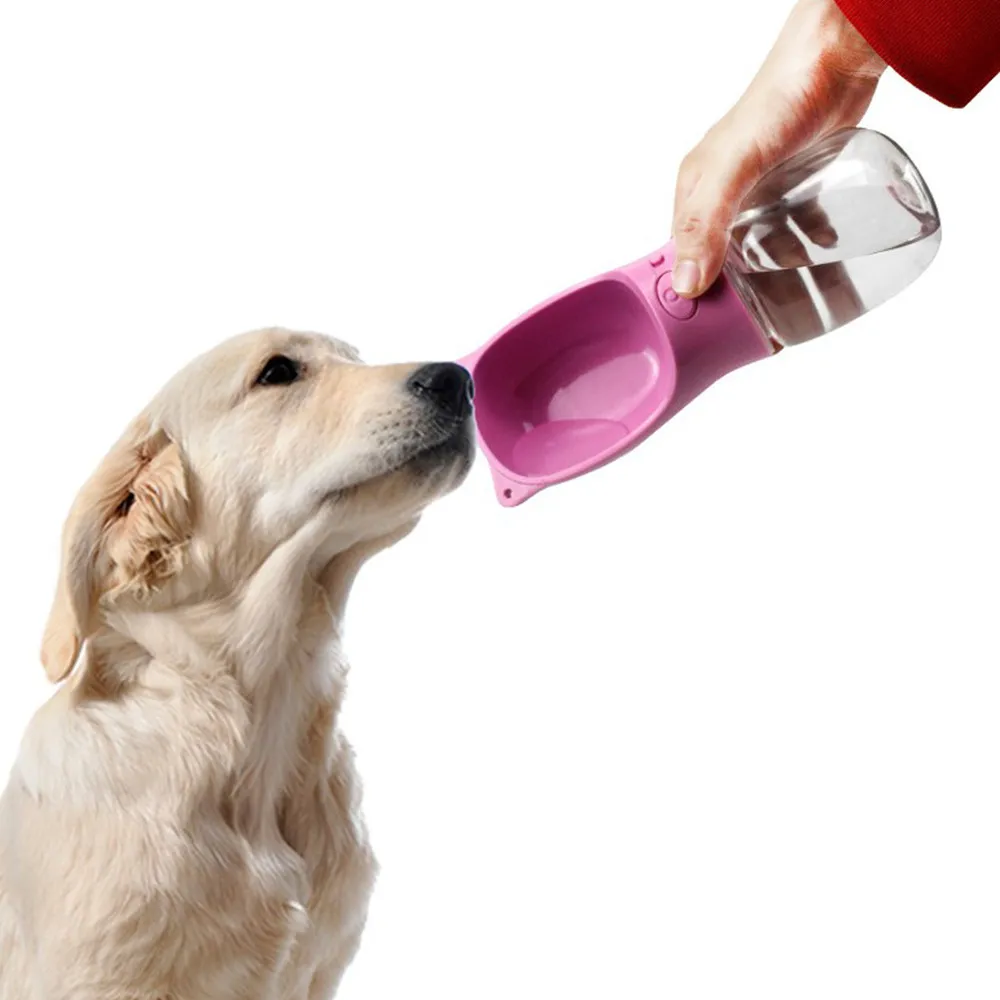 Portable Pet Dog Water Bottle For Small Large Dogs Feeder Travel Puppy Cat Drink Bowl Outdoor Dispenser Supplies | Дом и сад