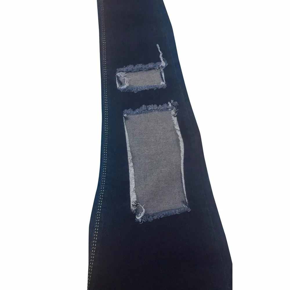 Новинка 2017 Лидер продаж женские повседневные рваные длинные брюки из денима
