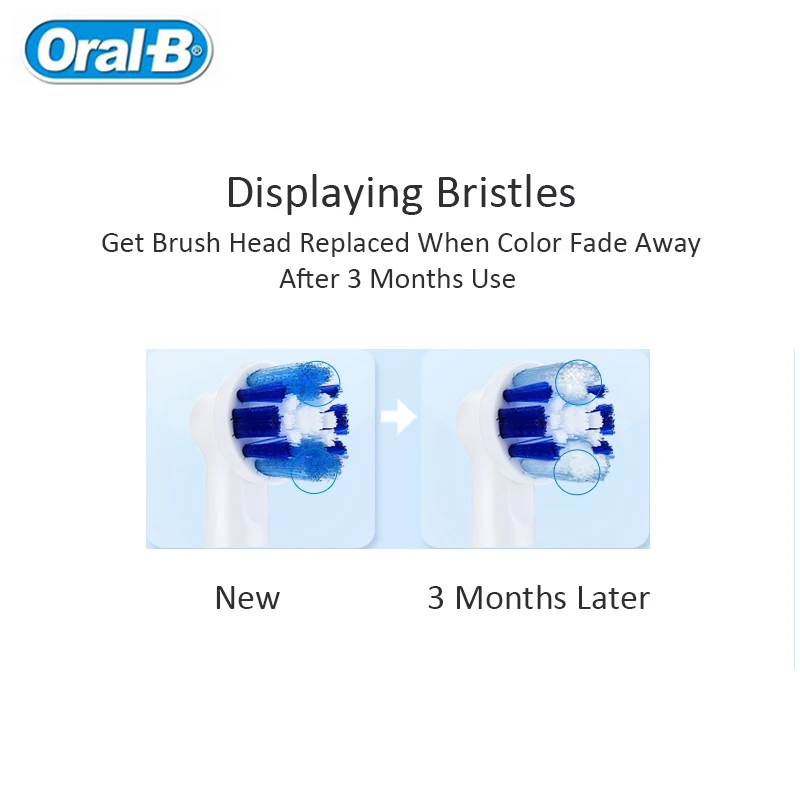 Фото Oral B электрическая зубная щетка замена головки EB17 EB18 EB20 EB25 EB30 EB50 EB60 применяется ко всем Oral B 2D 3D серии iBrush №4
