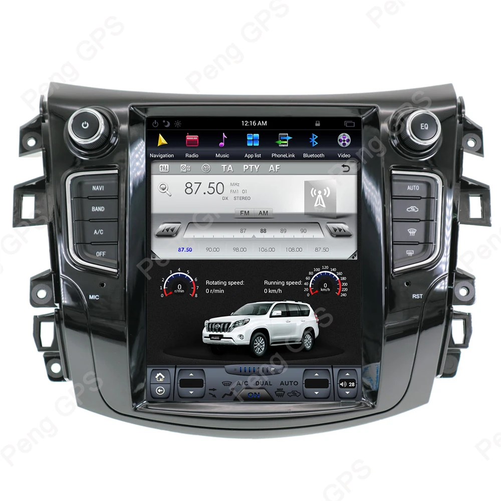 10," Android 7,1 автомобильный gps-навигация, dvd-плеер для NISSAN NP300 Navara- Tesla стиль два Din Автомобильный Радио wifi головное устройство