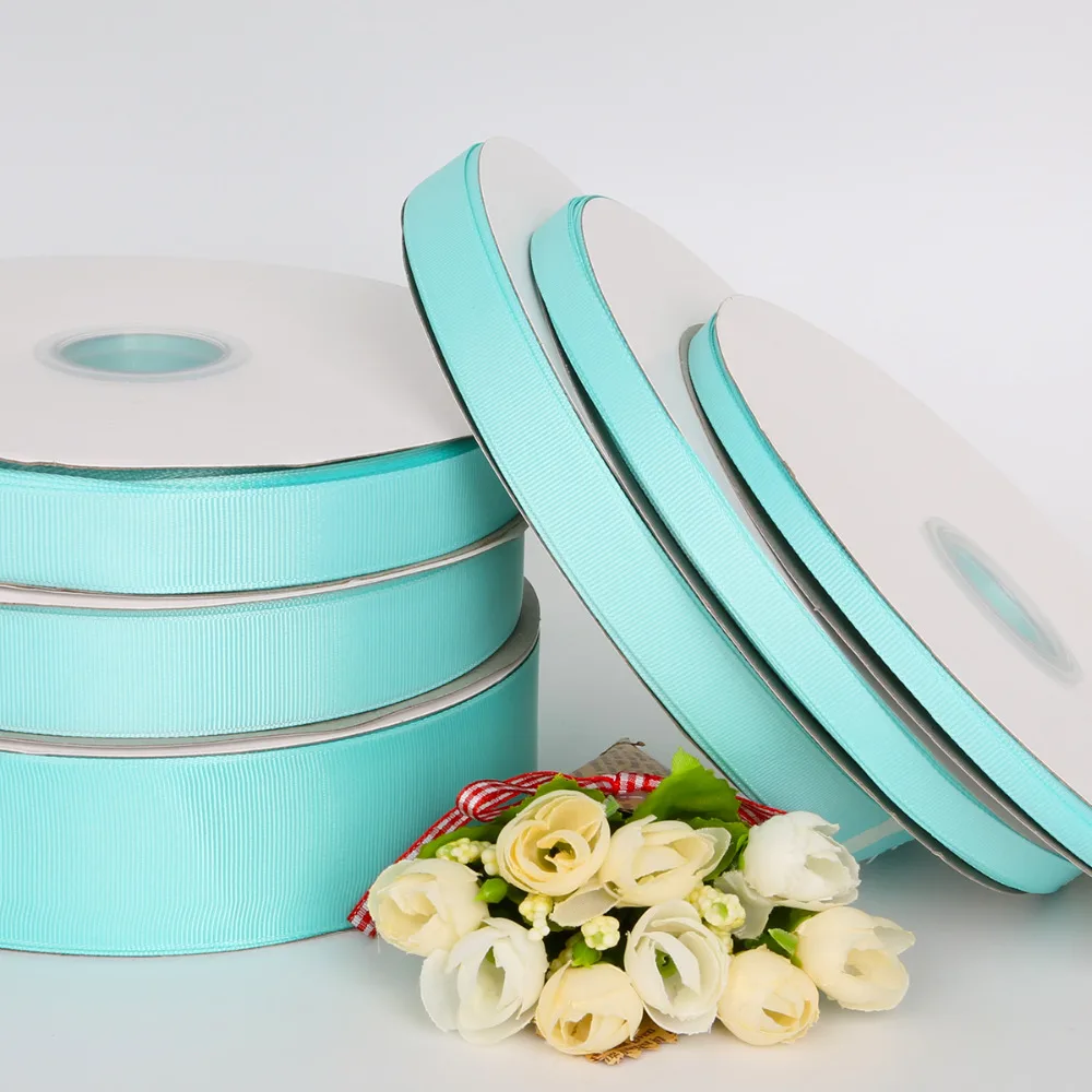 Новое поступление 7-38 мм для оформления фотографий синий цвет 5 ярдов/партия Grosgrain