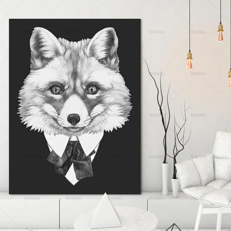 Картина на стену холсте Декор для дома искусство гостиной принты с мультяшными