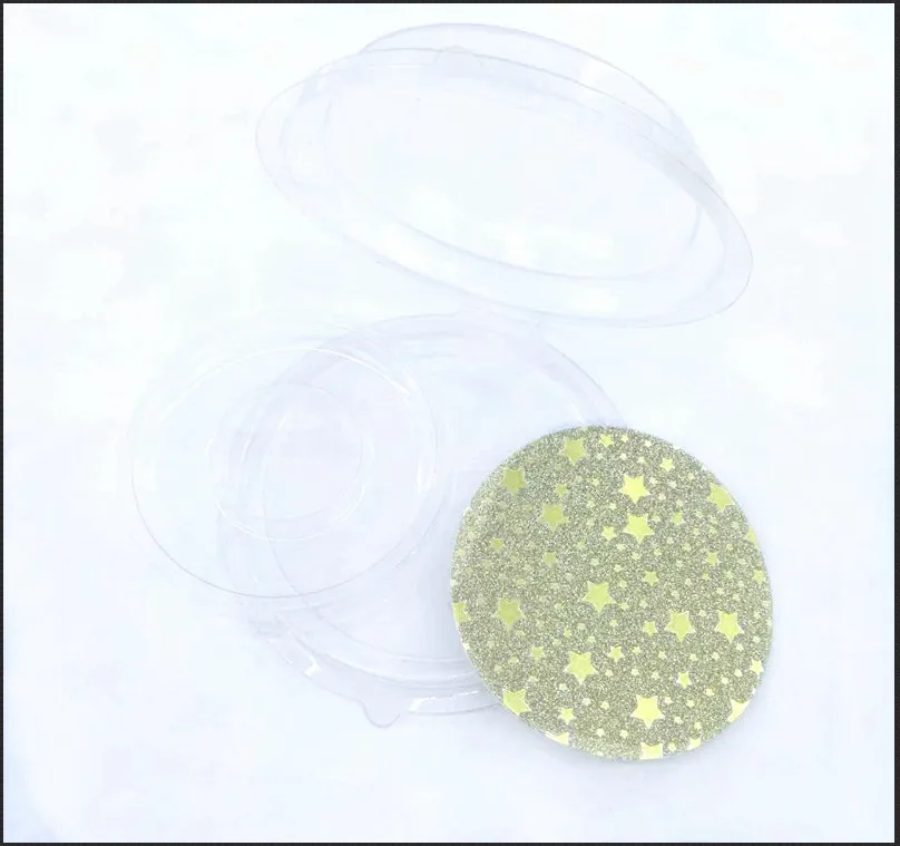 yellow stars 10 компл./лот квадратная упаковочная коробка для ресниц пустой ресницы пластиковый посылка все прозрачной крышкой лоток ресницы DIY мягкий упаковочная коробка - Цвет: yellow stars