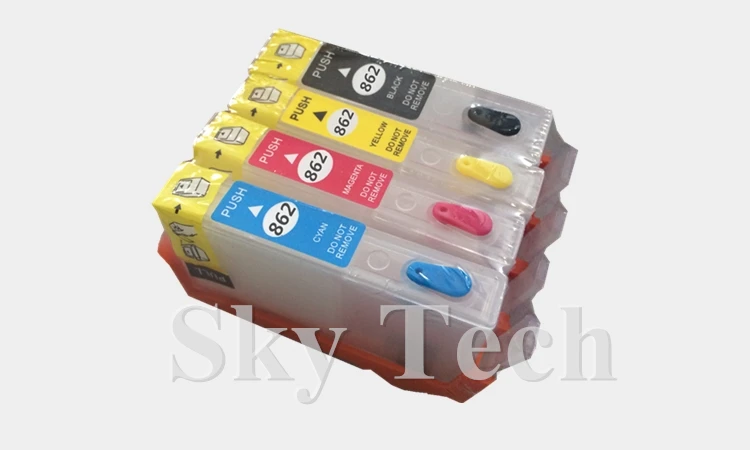 4PK пустой многоразовый картридж для HP862XL костюм HP 6500 B8550 B8553 B8558 C5300 C5324 C5370 C5373 и т. Д.