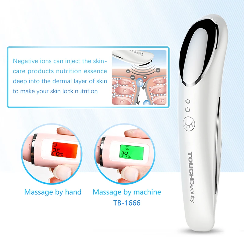 TOUCHBeauty Портативный лица Настой sonic массажер вибрации, чтобы поддерживать молодой здоровый или улучшить акне повреждения Уход за кожей лица SkinTB-1666