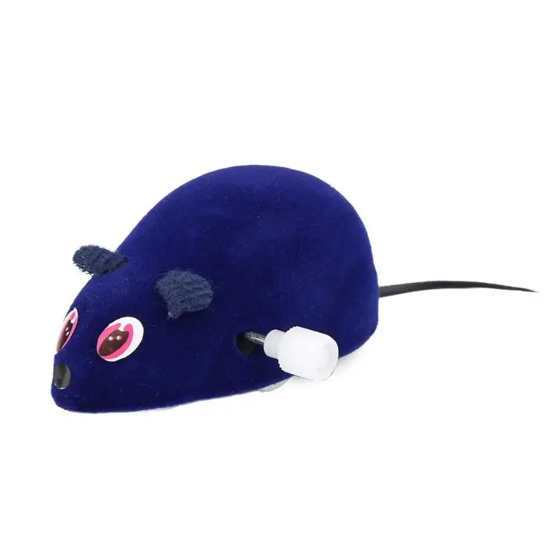 Dark Blue Интересные игрушки для кошек заводная мышь игрушка для крыс для кошки котенка плюшевая игра-головоломка забавная игрушка в подарок товары для домашних животных - Цвет: Dark Blue