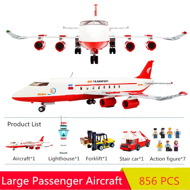 Городской международный аэропорт 856 шт кирпичи частный самолет строительные