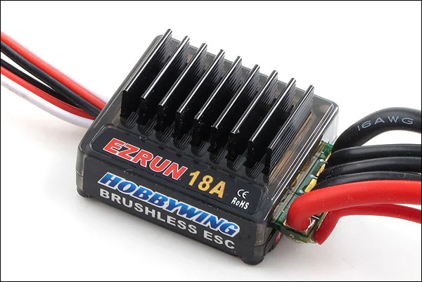 1 комплект HobbyWing 18A ESC 1/18 шкала EZRUN-18A-SL Бесщеточный Регулятор скорости двигателя+ розничная коробка