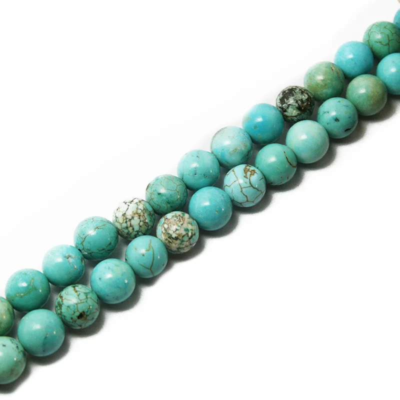 Круглые бусины из гладкого синтетического натурального камня для изготовления