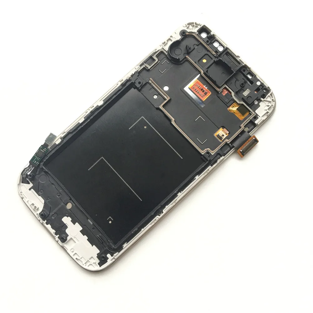 ЖК дисплей с рамкой для SAMSUNG Galaxy S4 сенсорный экран 5 0 дюйма i9500 i9505 i337 i9506 i9515|Экраны