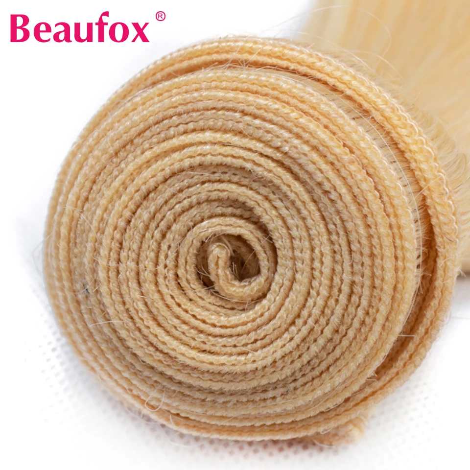 Beaufox Blonde 613 пучки волос плетение волнистые 100% малазийские человеческие волосы Remy