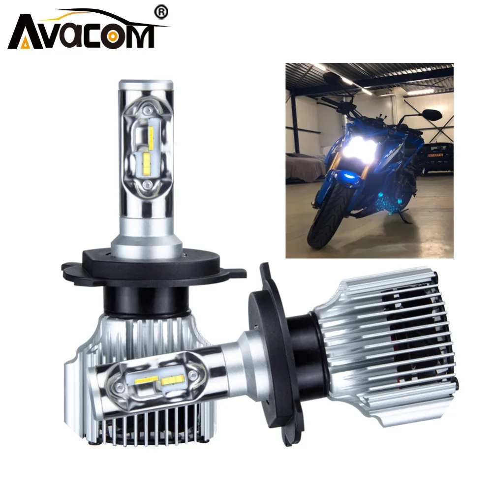 Светодиодный светильник для мотоцикла Avacom H4 HS1 светодиодный мотороллера Hi/Lo 6000K