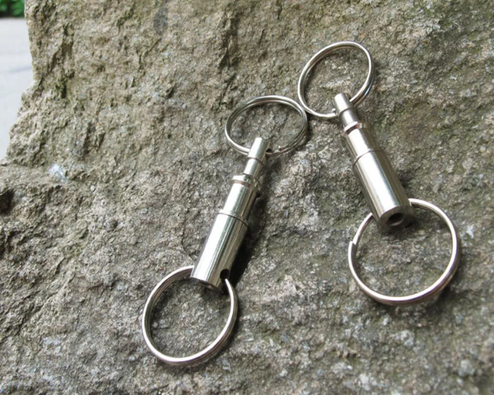 

New Tactical Backpack EDC Key Ring Carabiner Climbing Double Key Ring Locking Hanging Padlock Keychain Camping Hiking