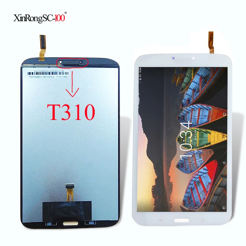 Новый 8 дюймовый сенсорный ЖК дисплей для Samsung Galaxy Tab3 0 T310 T311 T315|ЖК-экраны и панели