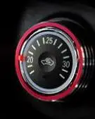 Red Автомобильный Стайлинг для Mitsubishi ASX от 2011 до 2013, переключатель кондиционера, Ручка переменного тока, контроль тепла, декоративная рамка, обрезное кольцо, 3 шт. в комплекте - Название цвета: Red