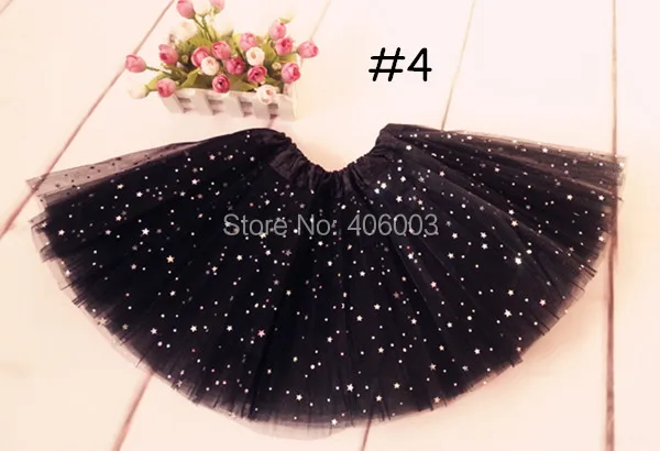Модная детская пышная блестящая юбка пачка с бантом для маленьких девочек черная
